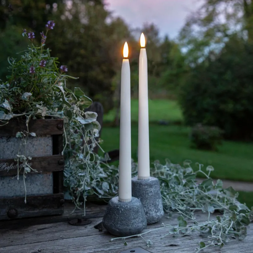 Antikt Ljus Flamme Shine 2-p, Utomhus