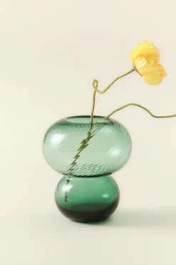 BUBBLAN Glasvas - Höjd 19,5 Cm