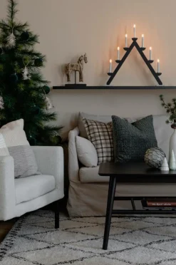 Elljusstake 7 Lj Trä 56cm