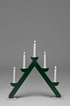 Elljusstake 5 Lj Trä 44cm