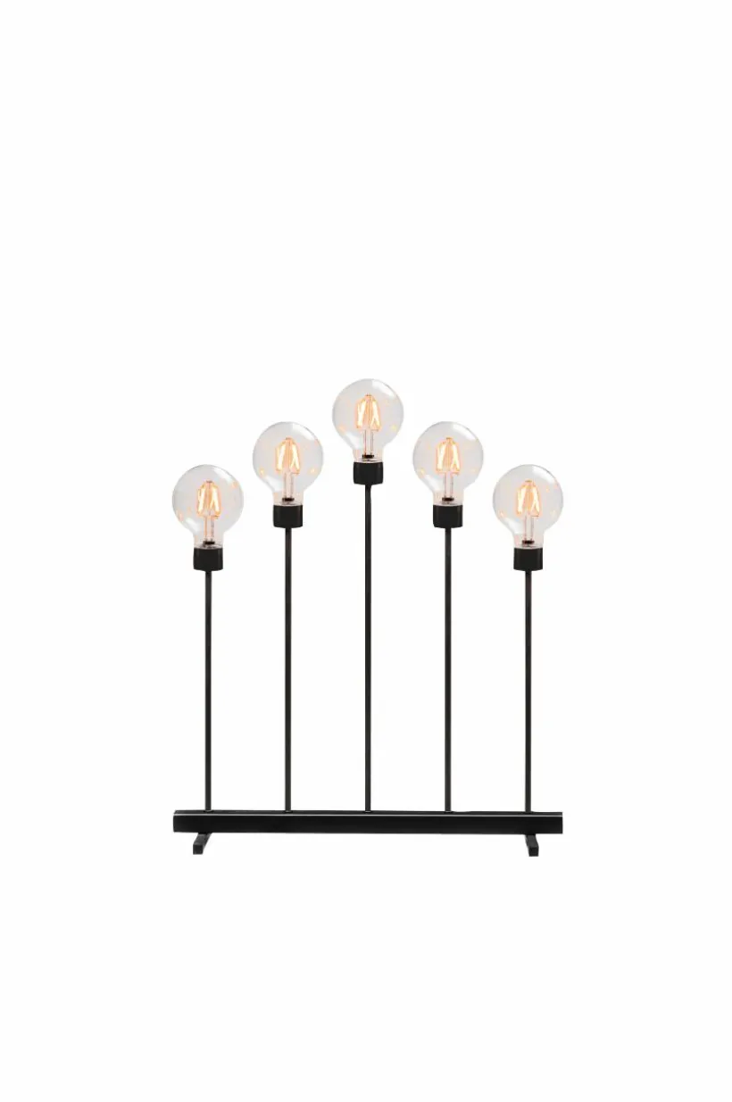 Elljusstake 5 Ljus Met. 54cm
