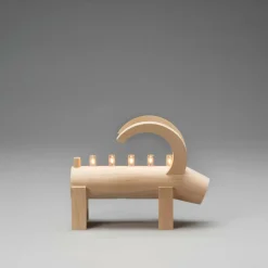 Elljusstake 5 Ljus Trä 22,7cm