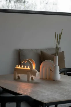 Elljusstake 5 Ljus Trä 22,7cm