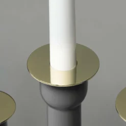 Elljusstake 4 Ljus Trä 59cm