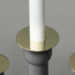 Elljusstake 6 Ljus Trä 59cm