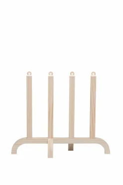 Elljusstake 4 Ljus Trä 42cm
