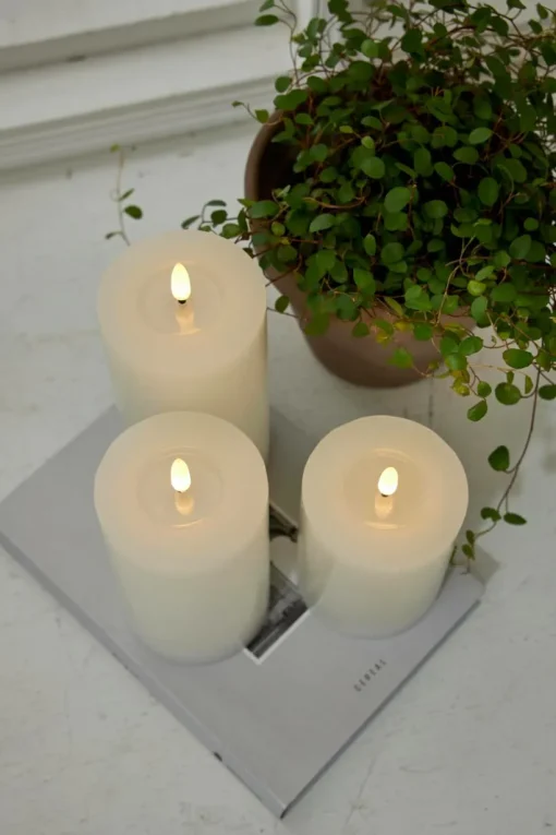 FLAMME FLOW Blockljus LED 17,5 Cm