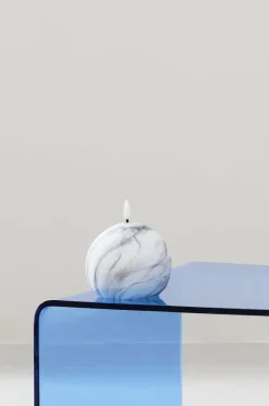 FLAMME MARBLE Blockljus LED 12 Cm