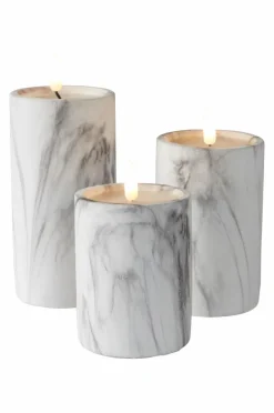 FLAMME MARBLE Blockljus LED 15 Cm