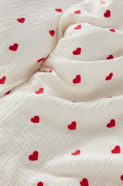 HEARTS BABY Påslakanset Vagn/vagga - Ekologisk
