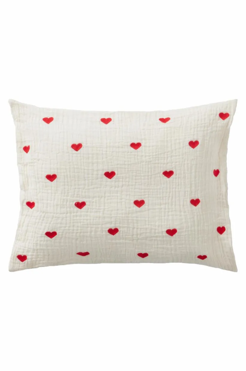 HEARTS BABY örngott 35x28 Cm - Ekologisk