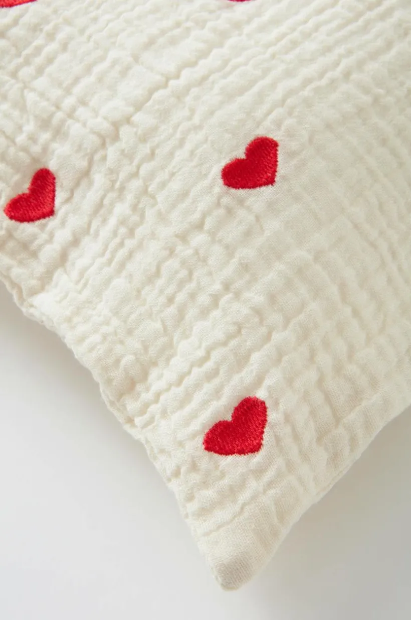 HEARTS BABY örngott 35x28 Cm - Ekologisk