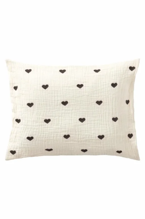 HEARTS BABY örngott 35x28 Cm - Ekologisk