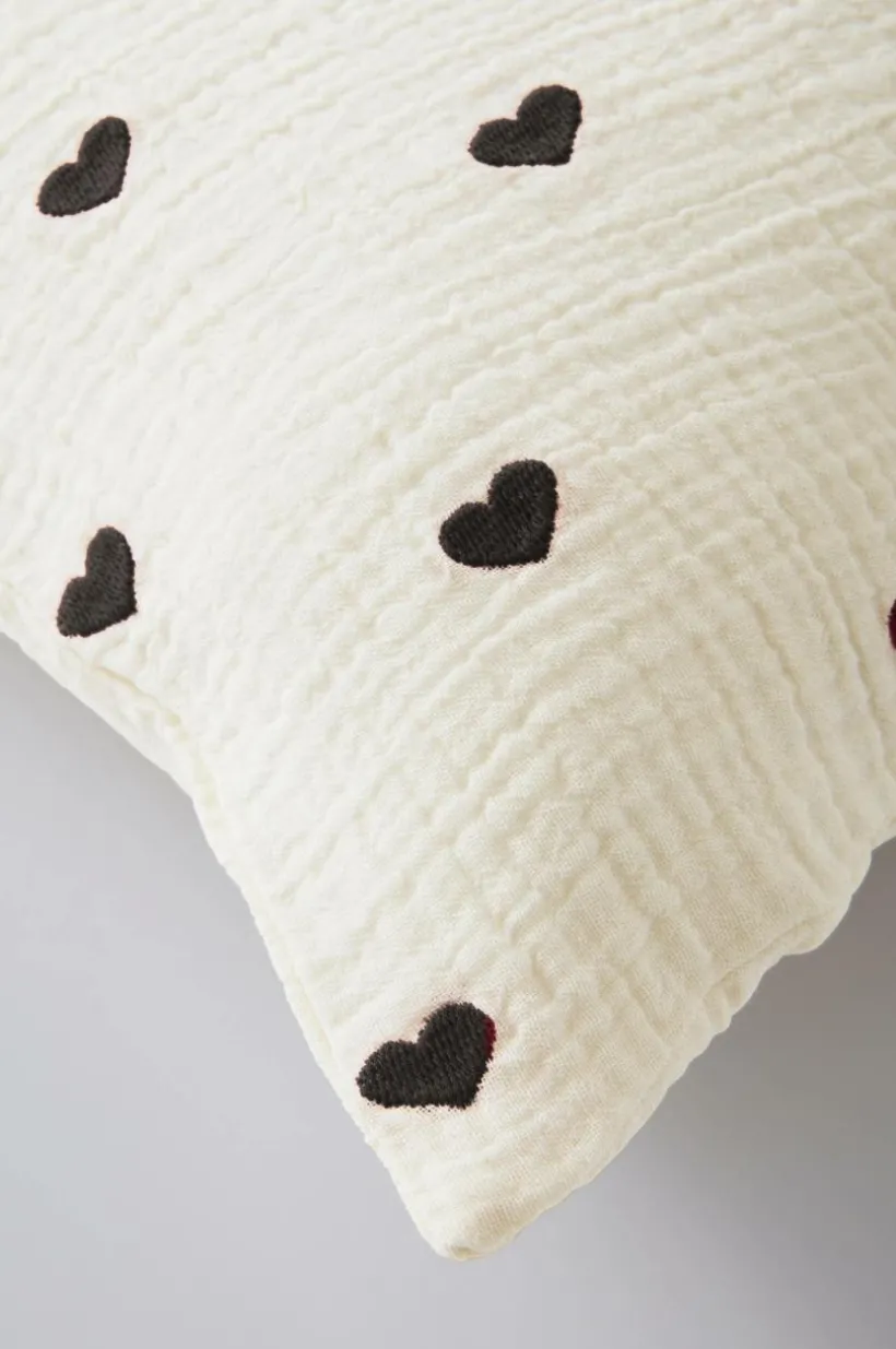 HEARTS MINI örngott 55x35 Cm - Ekologisk