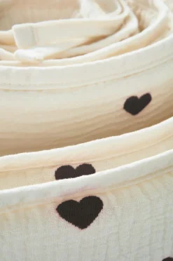 HEARTS MINI Spjälsängsskydd - Ekologisk