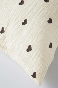 HEARTS örngott 90x50 Cm - Ekologisk