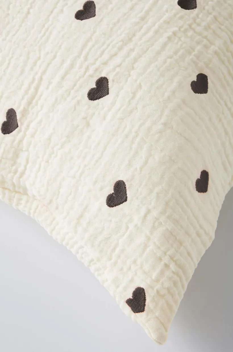 HEARTS örngott 90x50 Cm - Ekologisk