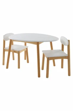 HULTA EGG Barnbord Med 2 Stolar