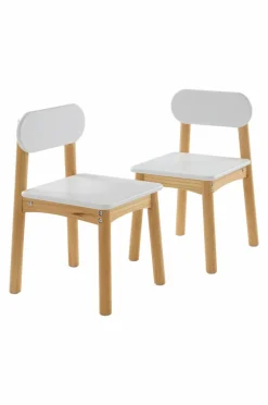 HULTA OVAL Barnbord Med 2 Stolar