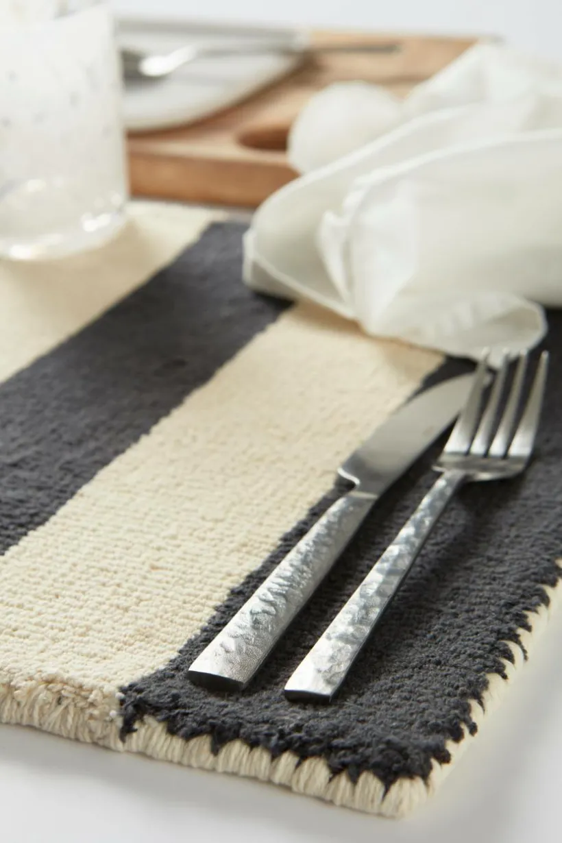 KIO STRIPE Bordstablett 4-pack - Ekologisk