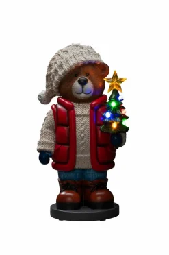 Liten Teddybjörn LED Höjd 38,5 Cm