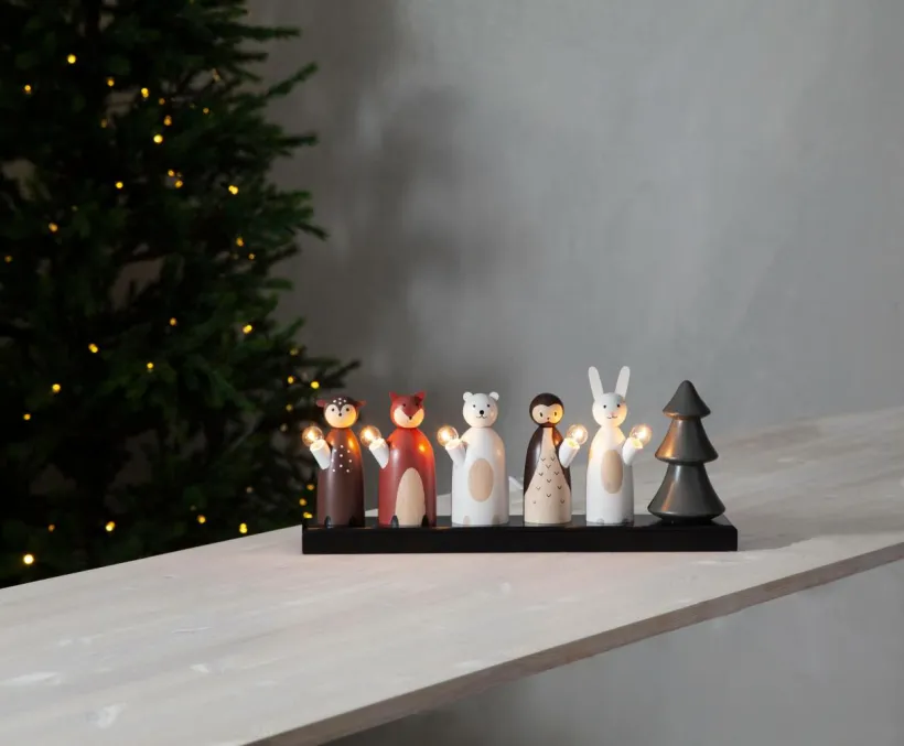 Ljusstake Forest Friends 19cm