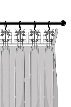 MALOU Multifunktionsgardin 2-pack Ekologisk