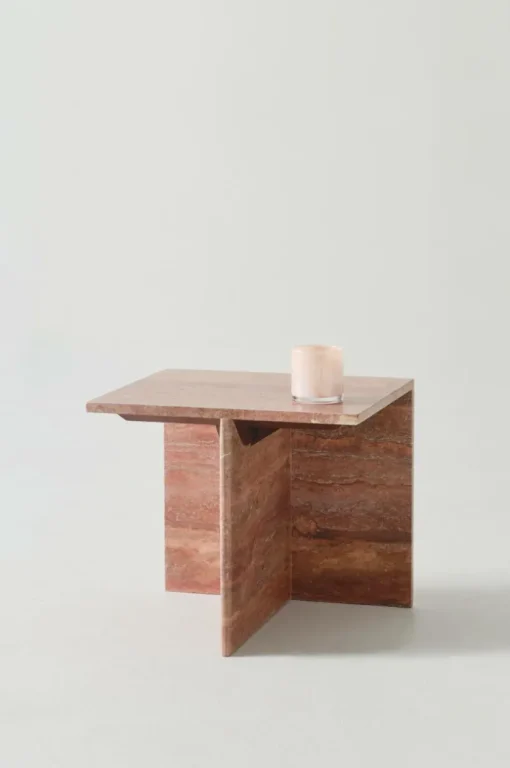 MELETO Sidobord Travertine 40x45 Cm