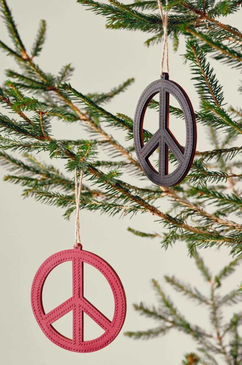 PEACE Juldekoration 4-pack