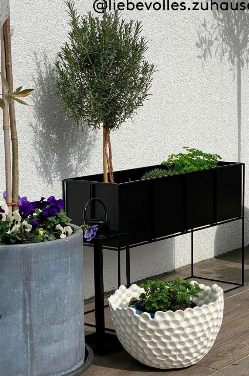 RAFFERTY Kruka Med Ställning 80x25 Cm