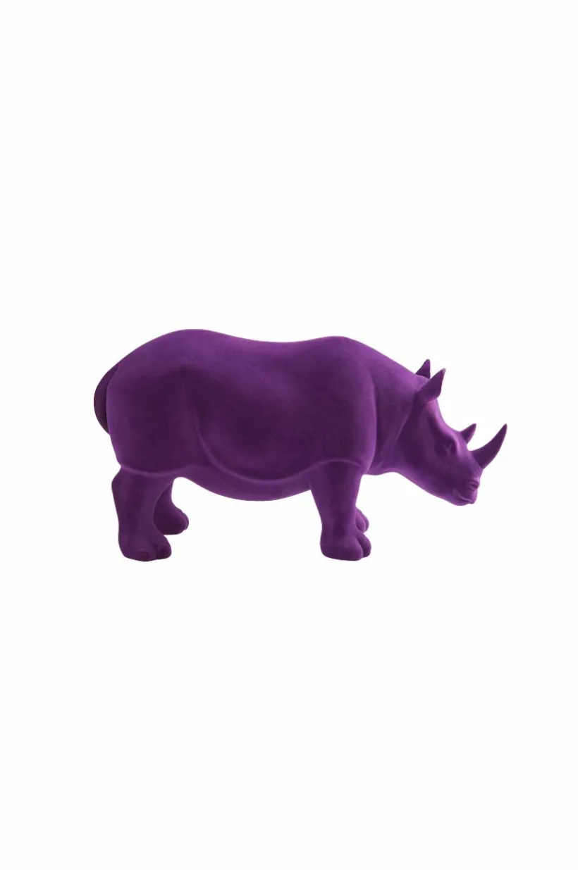 RHINO VELVET Dekorations Noshörning