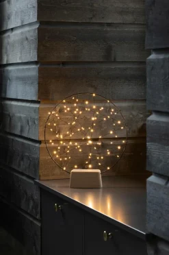 Rund Metalldekoration 100 LED 39,5cm