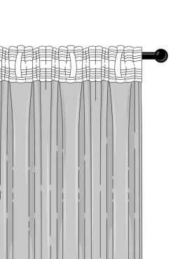 SNOW Multifunktionsgardin 2-pack