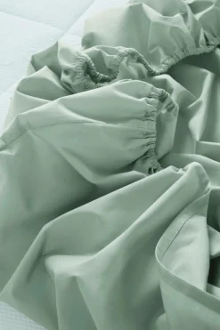 ZACK PERCALE Dra-på-lakan, Hög Madrass - Ekologisk