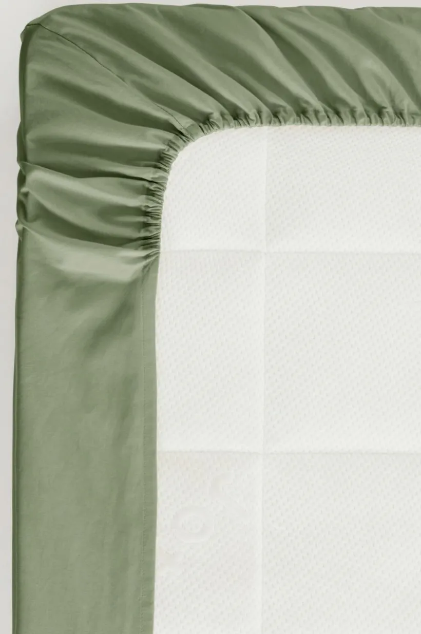 ZACK PERCALE Dra-på-lakan, Hög Madrass - Ekologisk