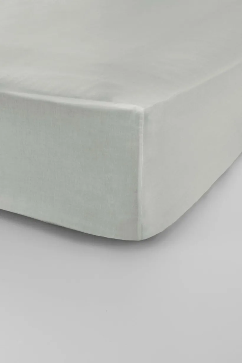 ZACK SATIN Dra-på-lakan, Hög Madrass - Ekologisk